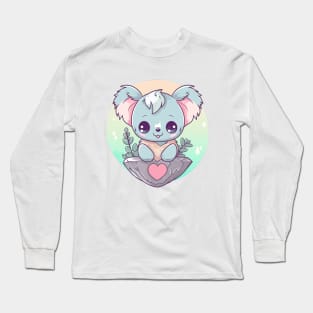 Cute Kawaii Koala Bear Long Sleeve T-Shirt